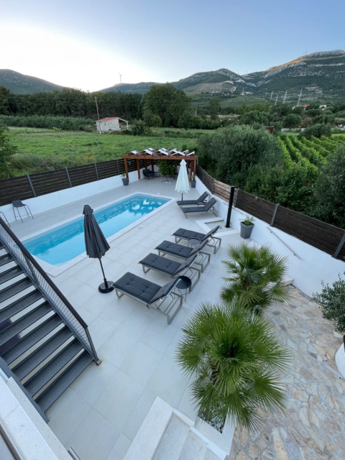 Exterior and surroundings, Holiday Home Villa Bliss with heated pool and gym, Ka&scaron;tela, Dalmatia, Croatia Ka&scaron;tel Novi